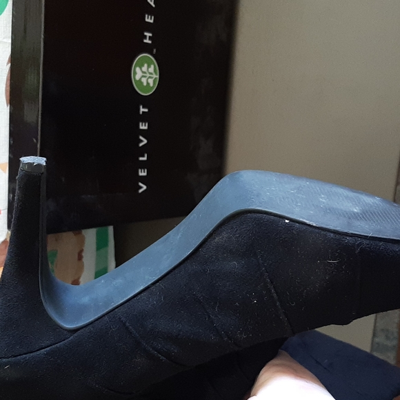 Velvet heart thigh high heels - Picture 4 of 4